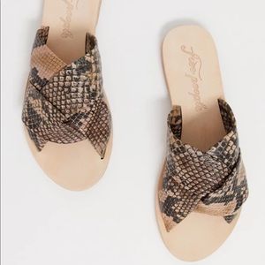 Free People Rio Vista Snake Slider Sandal